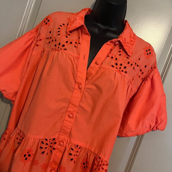 Women's Orange Top - Picture 1 of 6